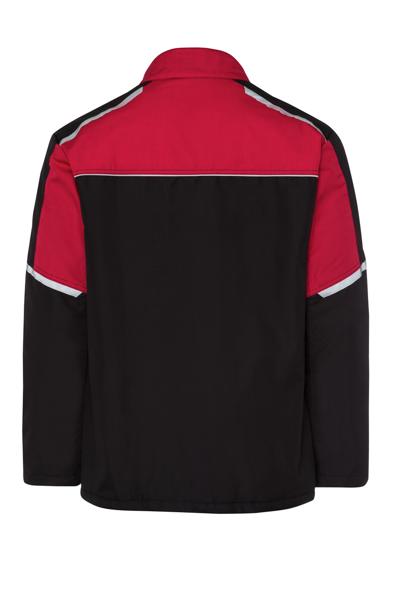 CWS Profi Line Outdoor: Work Jacket Black/Red Lined view 5