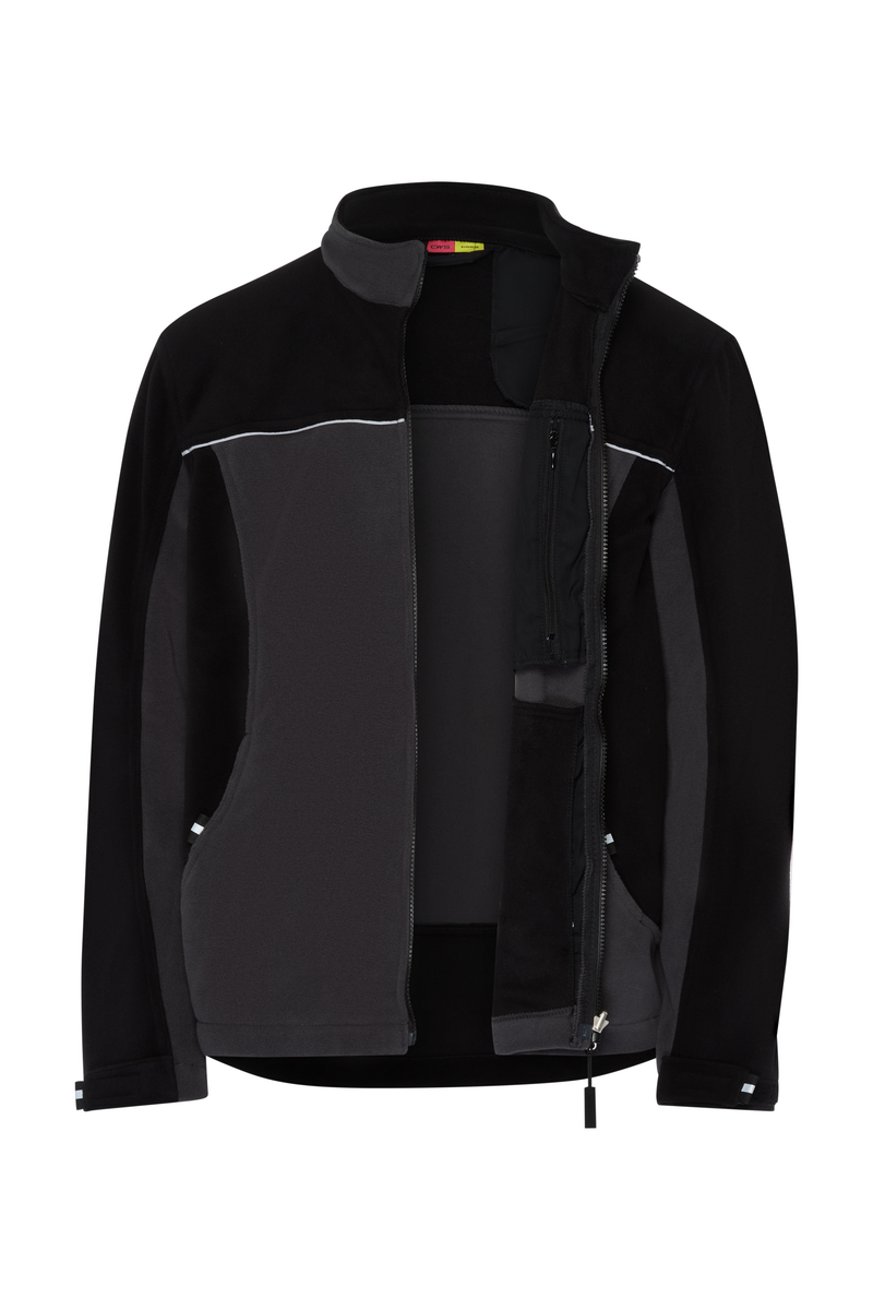 CWS Profi Line Outdoor: Fleece Jacket Darkgrey/Black view 5