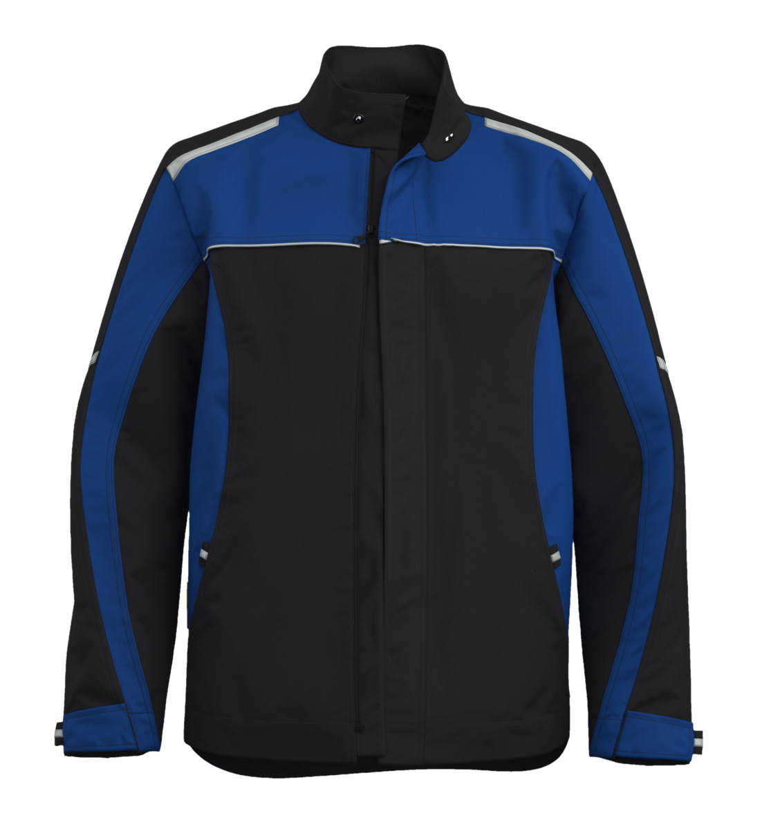 CWS Profi Line Outdoor: Softshell Jacket Black/Blue view 4