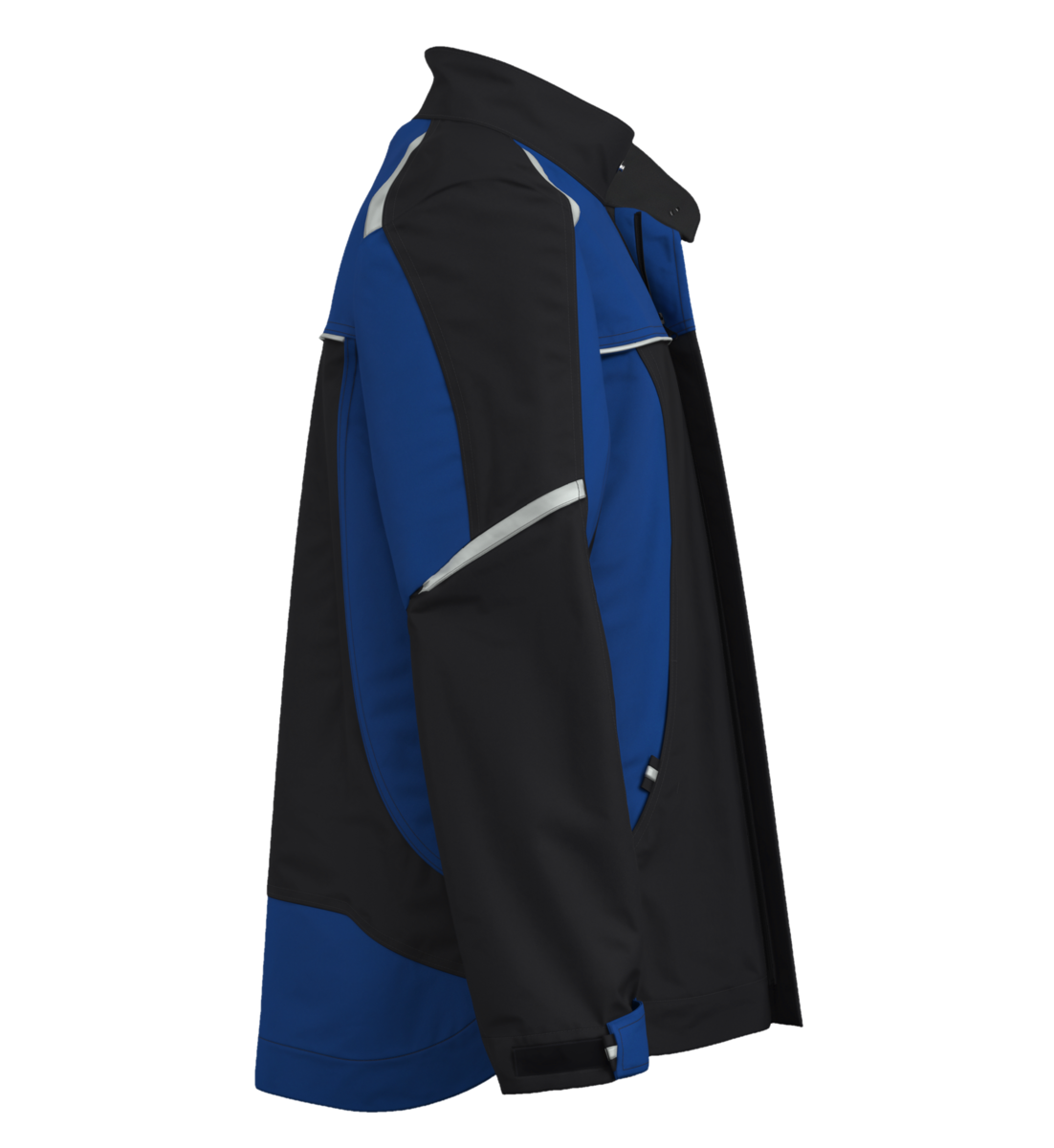 CWS Profi Line Outdoor: Softshell Jacket Black/Blue view 2