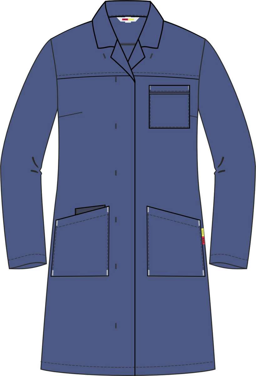 CWS Industry Comfort: Coat Ladies Blue Long Sleeves view 9
