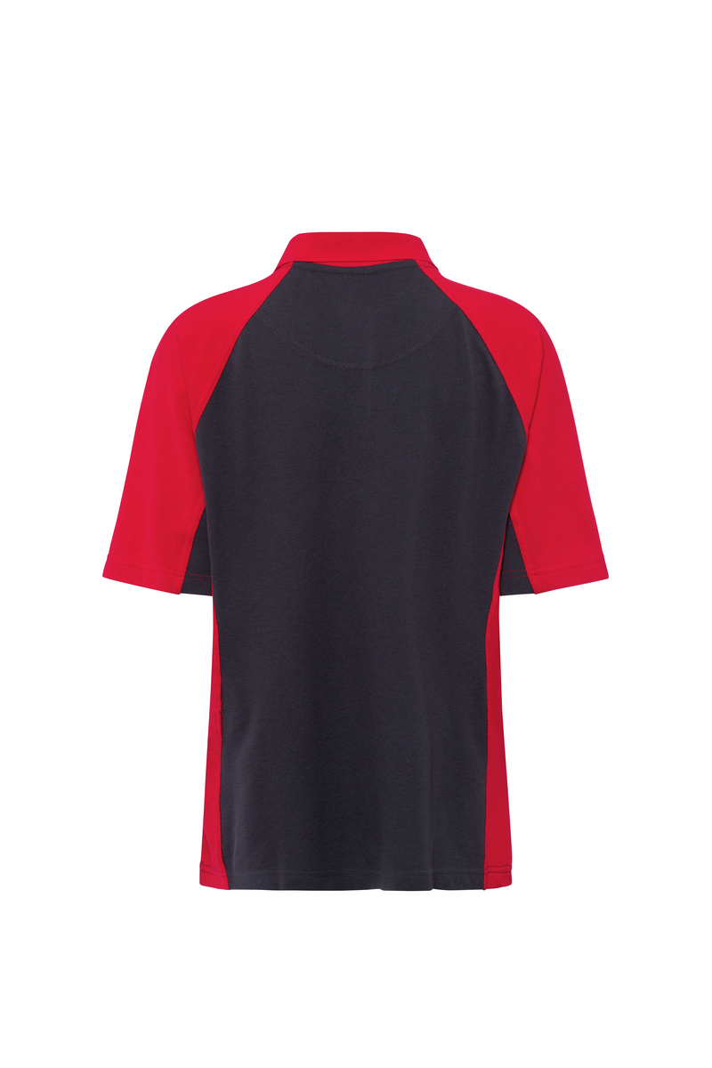 CWS PRObasics: Poloshirt Ladies Darkgrey/Red Short Sleeves view 5