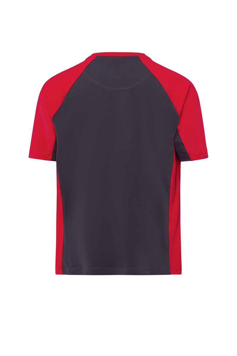 CWS PRObasics: T-Shirt Ladies Darkgrey/Red Short Sleeves view 5