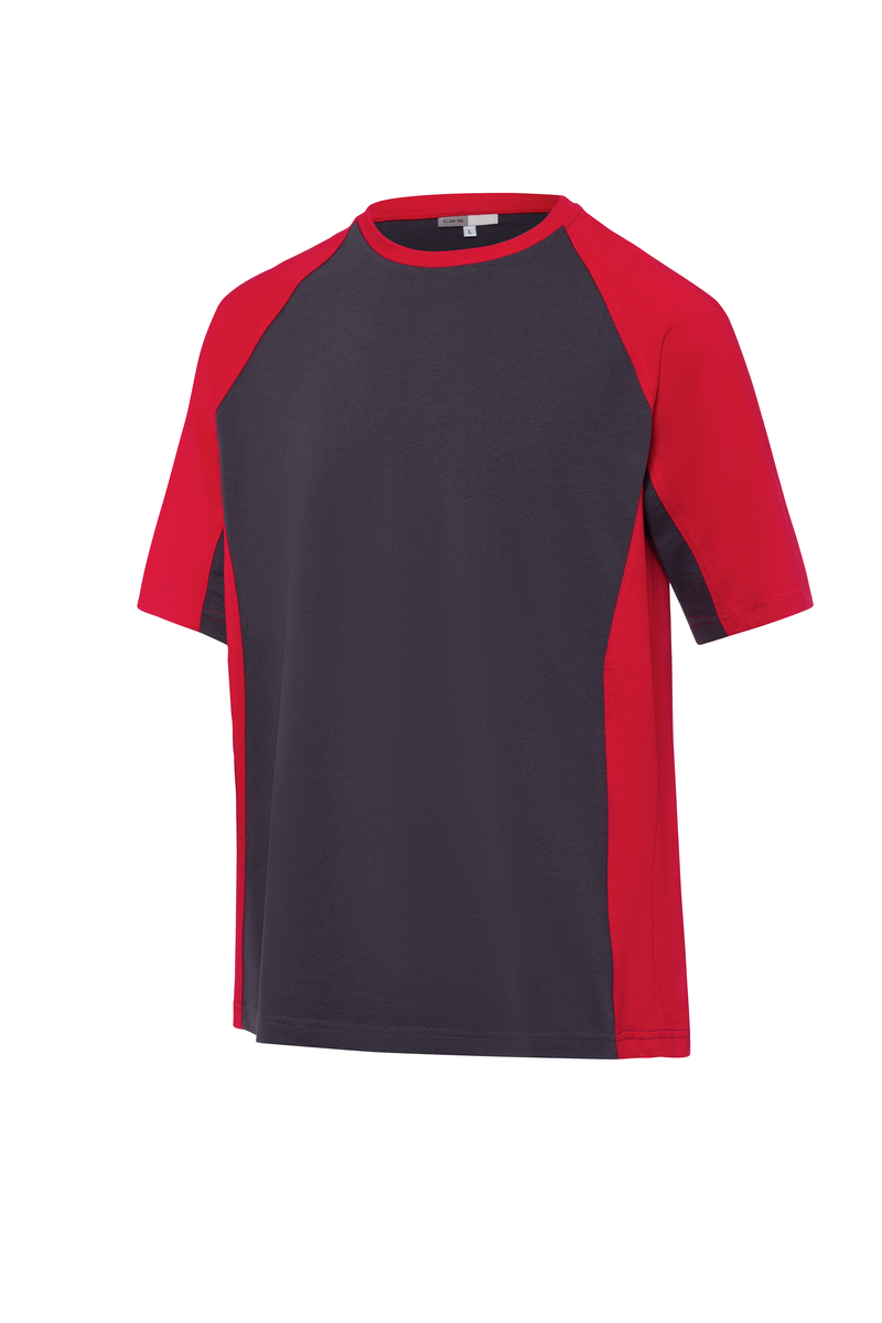 CWS PRObasics: T-Shirt Darkgrey/Red Short Sleeves view 3