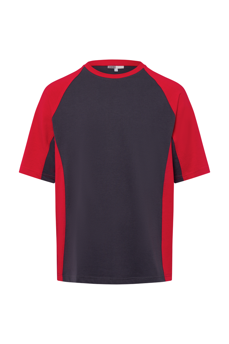 CWS PRObasics: T-Shirt Darkgrey/Red Short Sleeves view 4