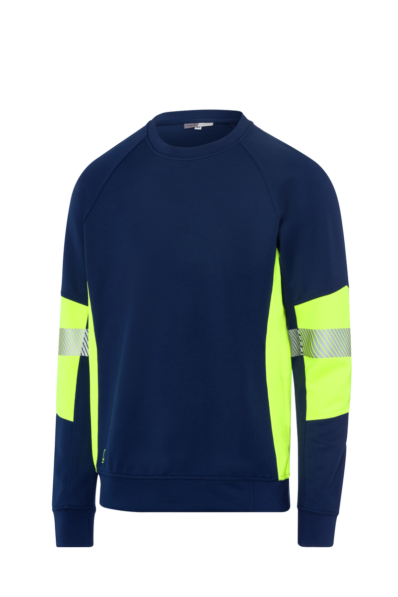 CWS PRObasics: Sweatshirt Darkblue/High Vis Yellow view 3