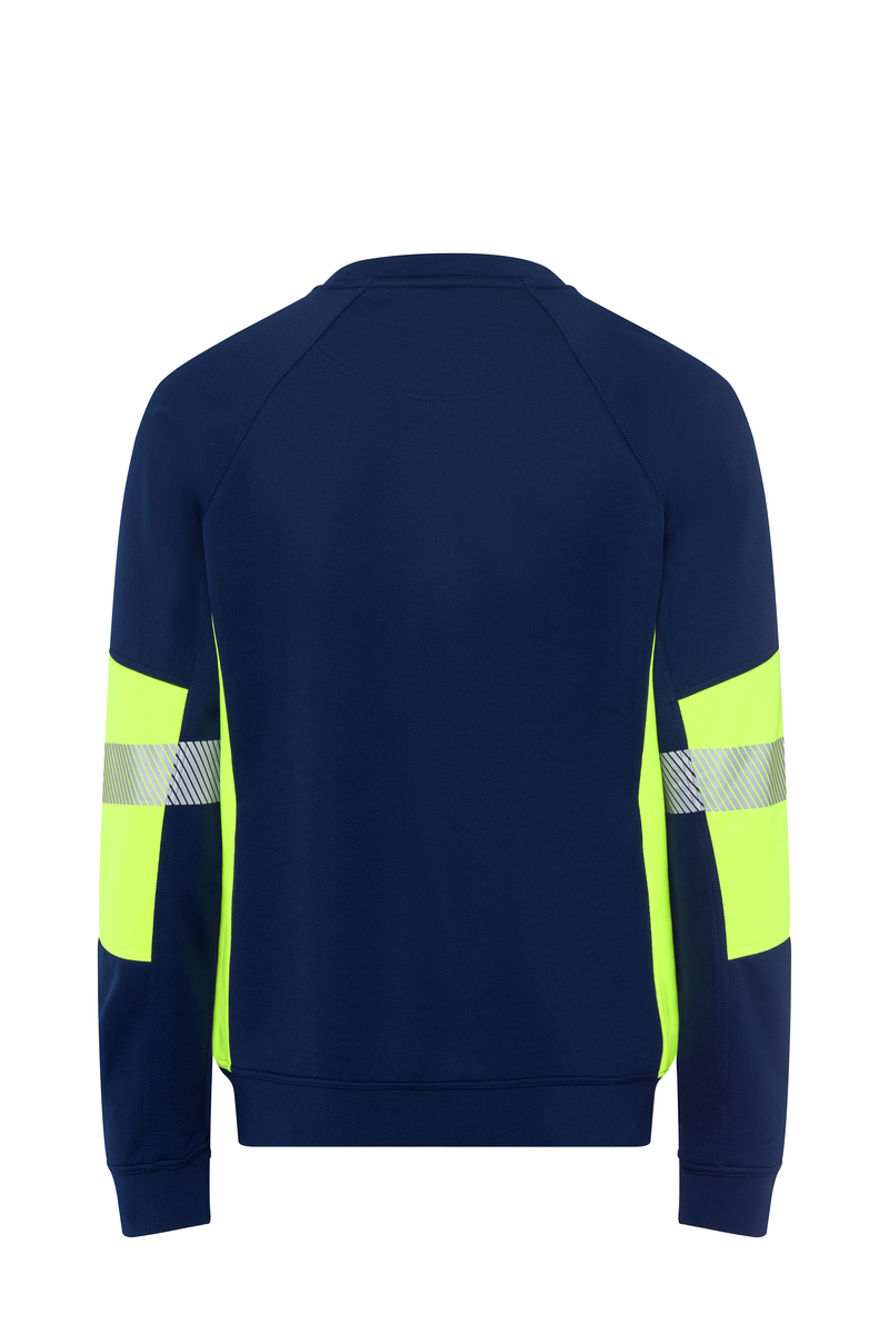 CWS PRObasics: Sweatshirt Darkblue/High Vis Yellow view 6