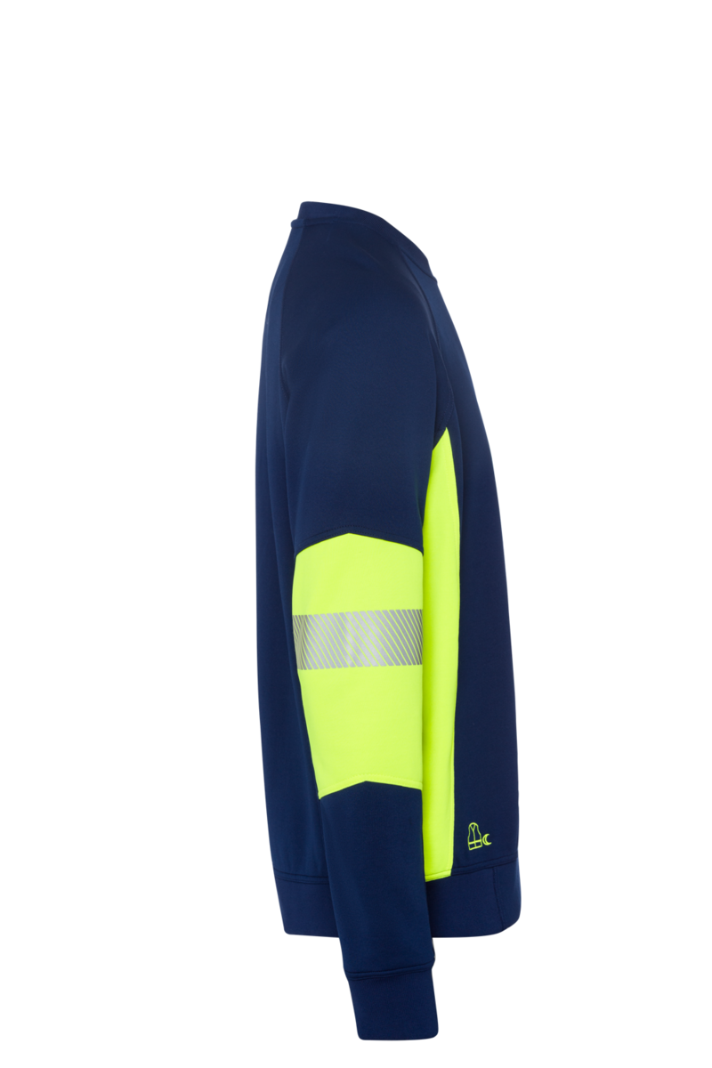 CWS PRObasics: Sweatshirt Darkblue/High Vis Yellow view 2