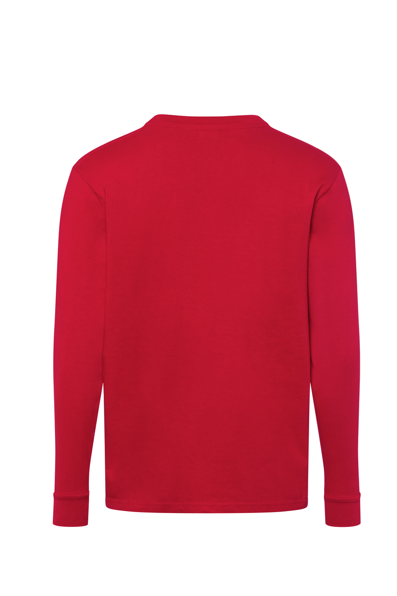 CWS PROcotton: T-Shirt Red 100%CO w. Sleeve Cuffs Long Sleeves view 4