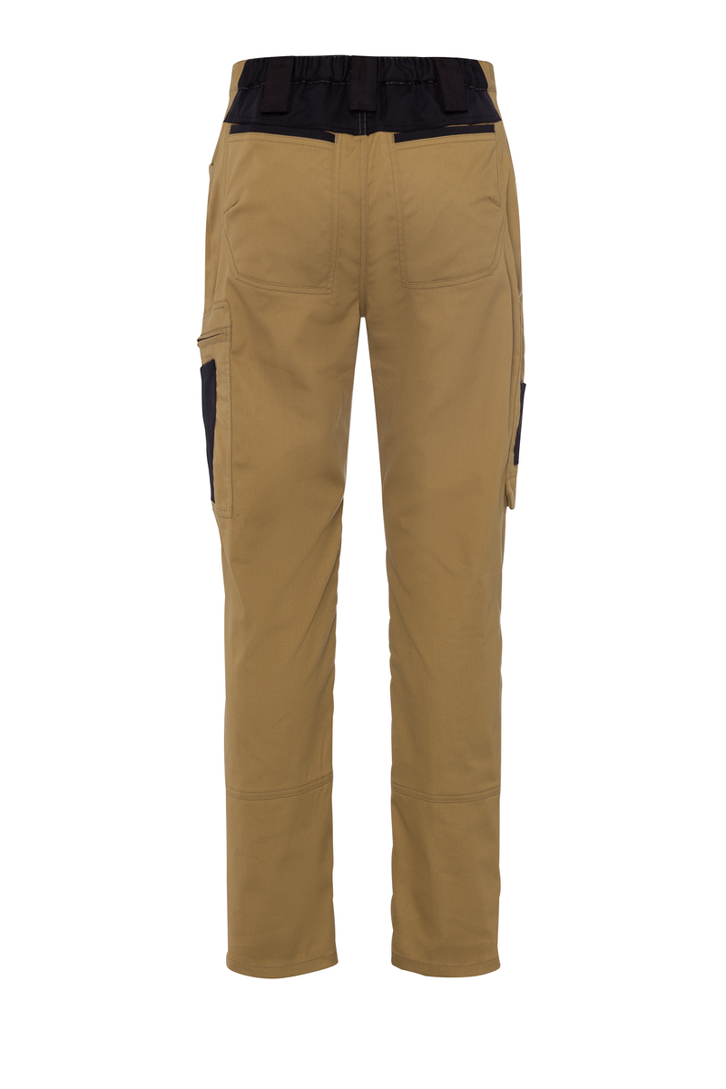 CWS Xtra Stretch: Trousers Ladies Beige/Black w. Kneepad Pockets view 5