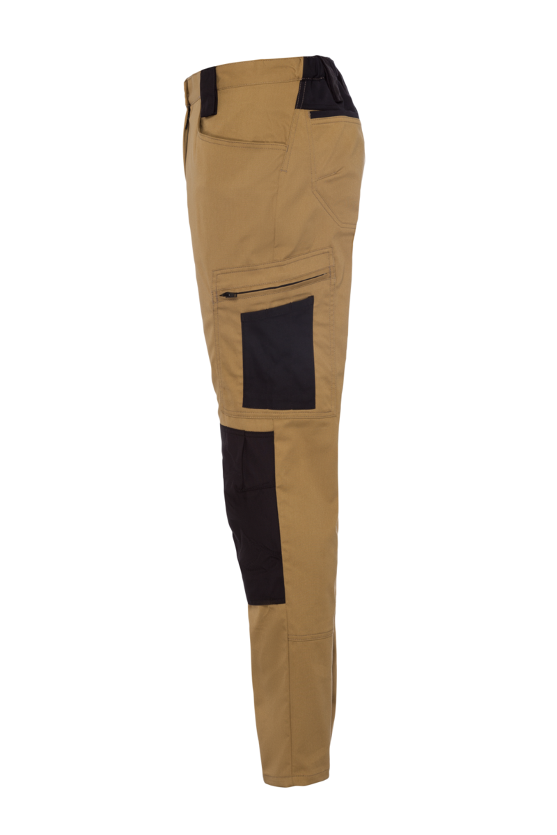CWS Xtra Stretch: Trousers Ladies Beige/Black w. Kneepad Pockets view 10