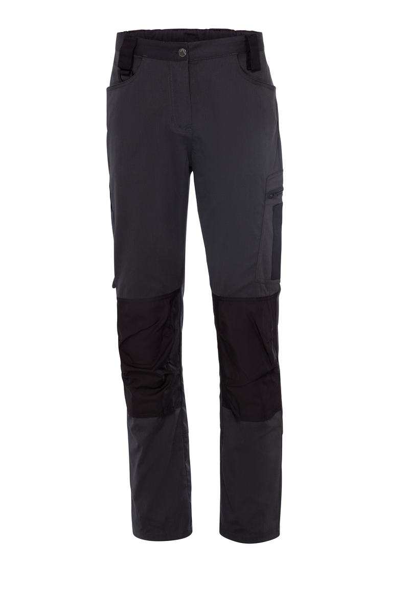 CWS Xtra Stretch: Trousers Ladies Darkgrey/Black w. Kneepad Pockets view 3