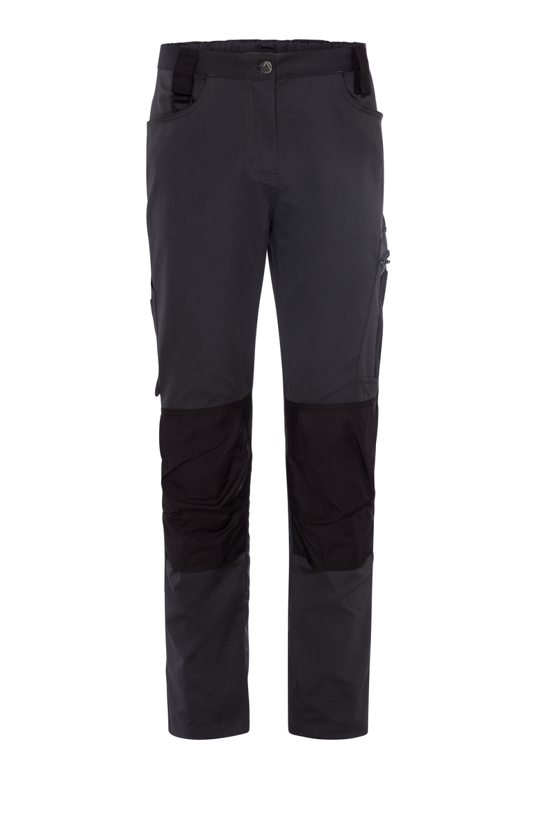 CWS Xtra Stretch: Trousers Ladies Darkgrey/Black w. Kneepad Pockets view 4