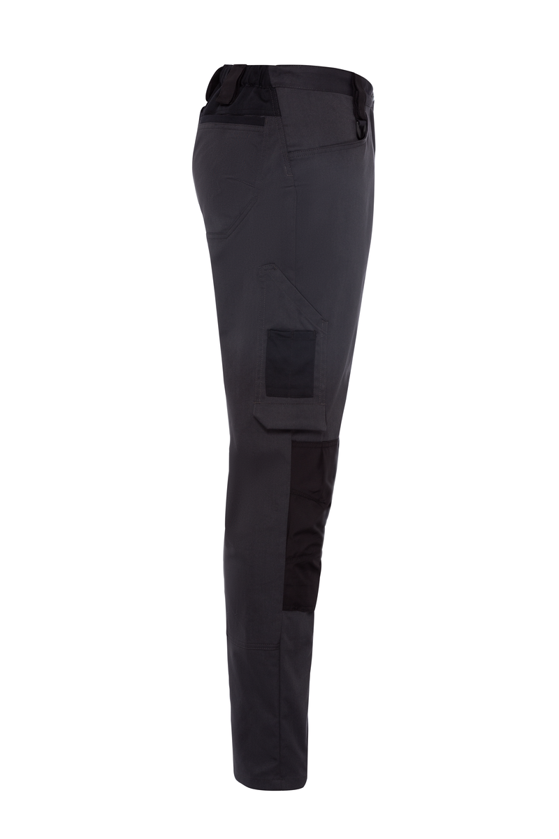 CWS Xtra Stretch: Trousers Ladies Darkgrey/Black w. Kneepad Pockets view 6
