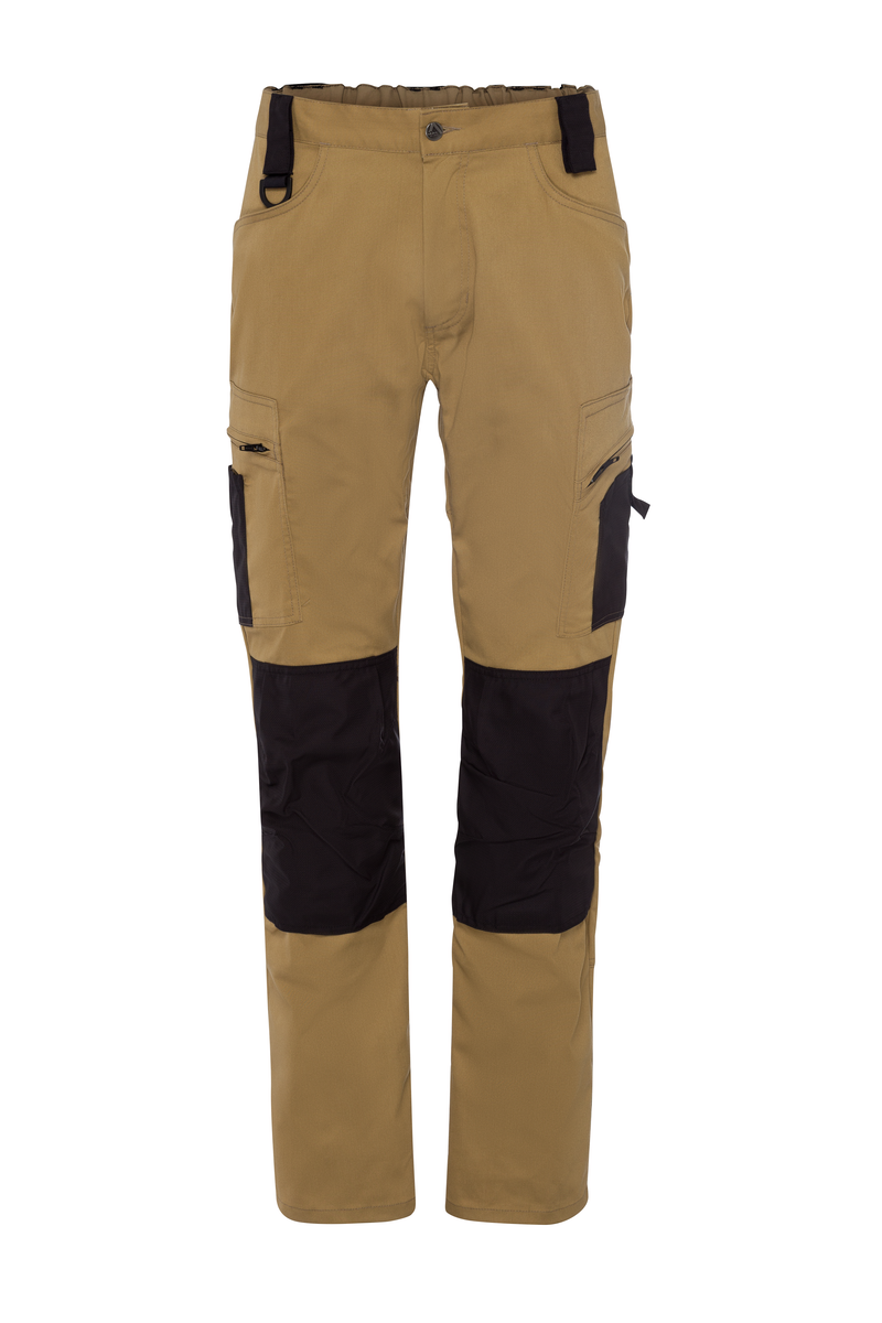 CWS Xtra Stretch: Trousers Beige/Black w. Kneepad Pockets view 4