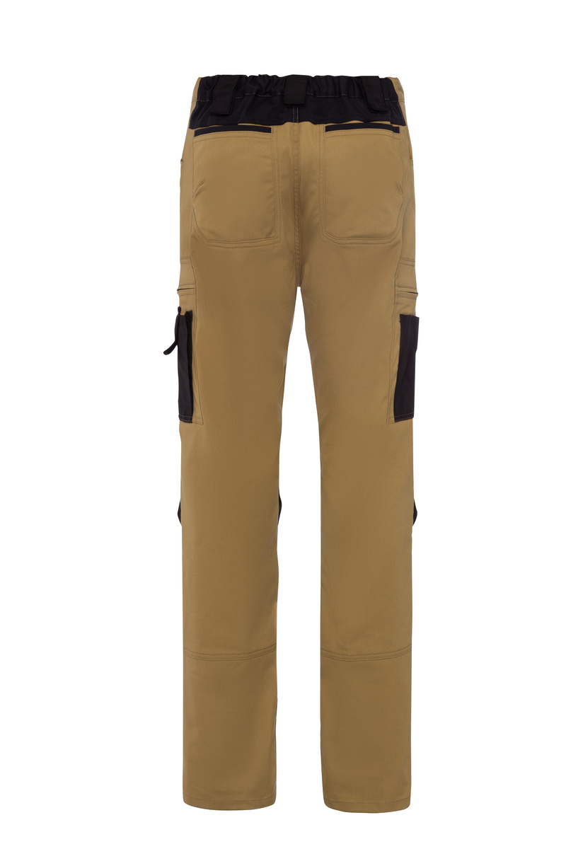 CWS Xtra Stretch: Trousers Beige/Black w. Kneepad Pockets view 5