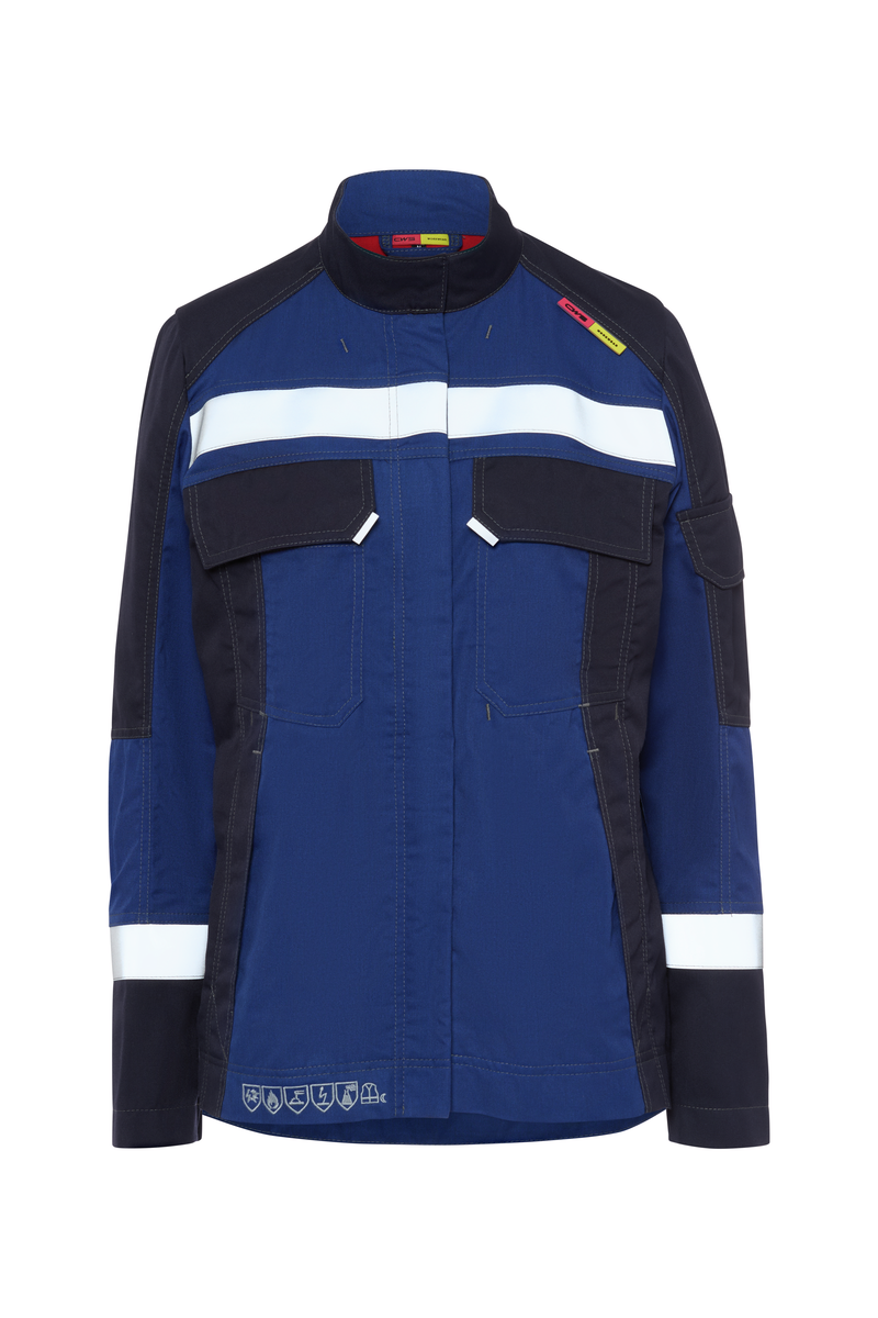 CWS Multinorm Premium: Work Jacket Ladies Blue/Darkblue w. Reflective Stripes view 8