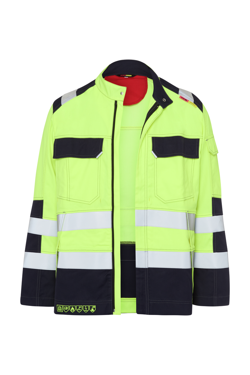 CWS Multinorm Premium HV: Jachetă de lucru High Vis Galben/Albastru închis view 5