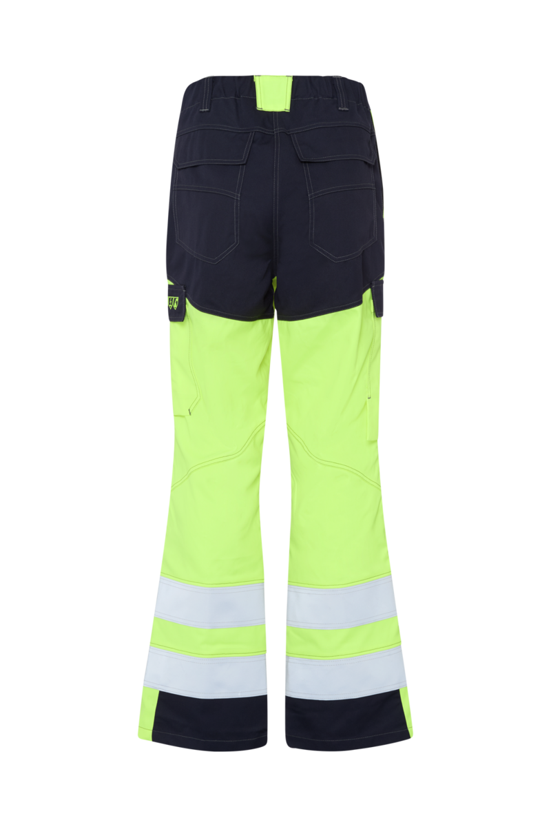 CWS Multinorm Premium HV: Pantaloni de înaltă vizibilitate galben/albastru închis cu buzunare pentru genunchiere view 9