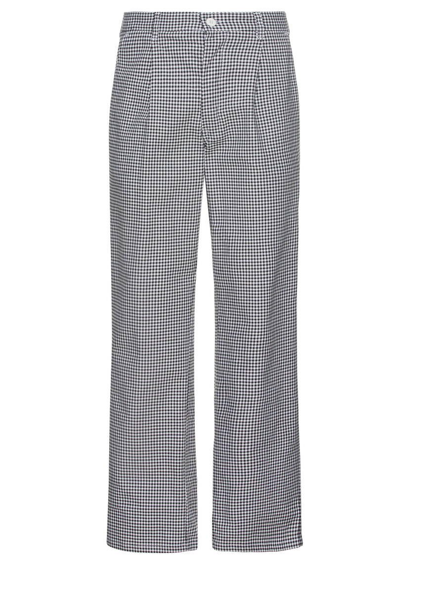 CWS Paris Line: Chef Trousers Black/White 100%CO view 2