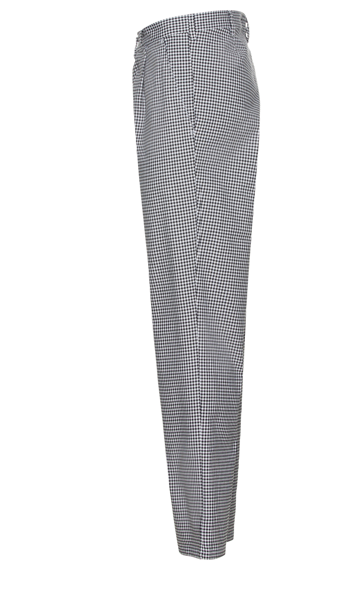 CWS Paris Line: Chef Trousers Black/White 100%CO view 4