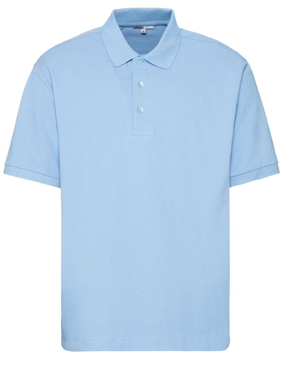 CWS Cotton Comfort: Poloshirt Lightblue Short Sleeves view 3