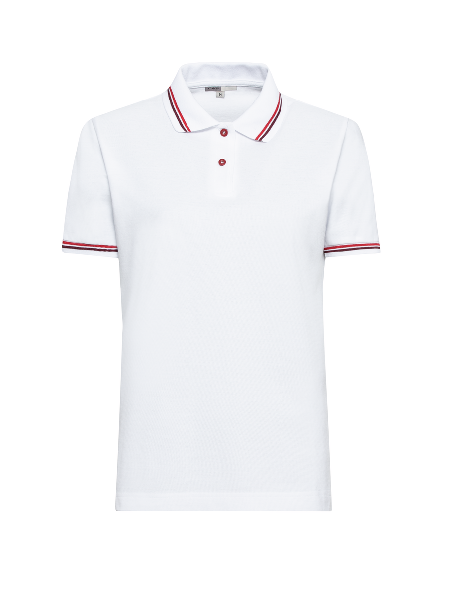 White / Dark Red
