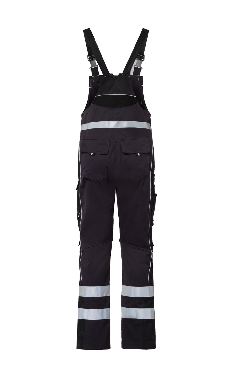 CWS Pro Line: Dungarees Darkgrey/Black w. Reflective Stripes view 2