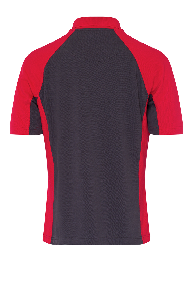 CWS PRObasics: Poloshirt Ladies Darkgrey/Red Short Sleeves view 10