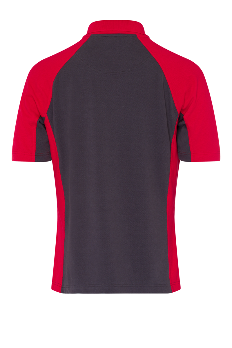 CWS PRObasics: Poloshirt Ladies Darkgrey/Red Short Sleeves view 13
