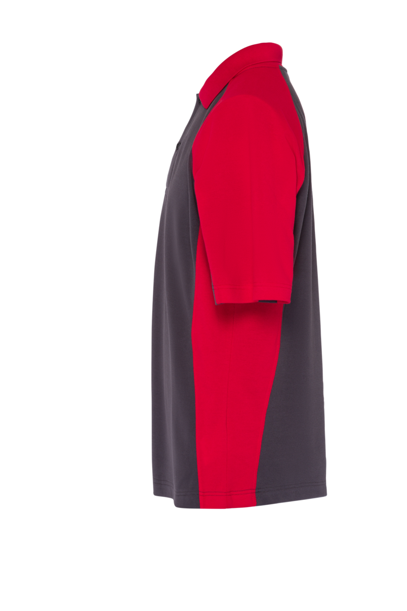 CWS PRObasics: Poloshirt Ladies Darkgrey/Red Short Sleeves view 14