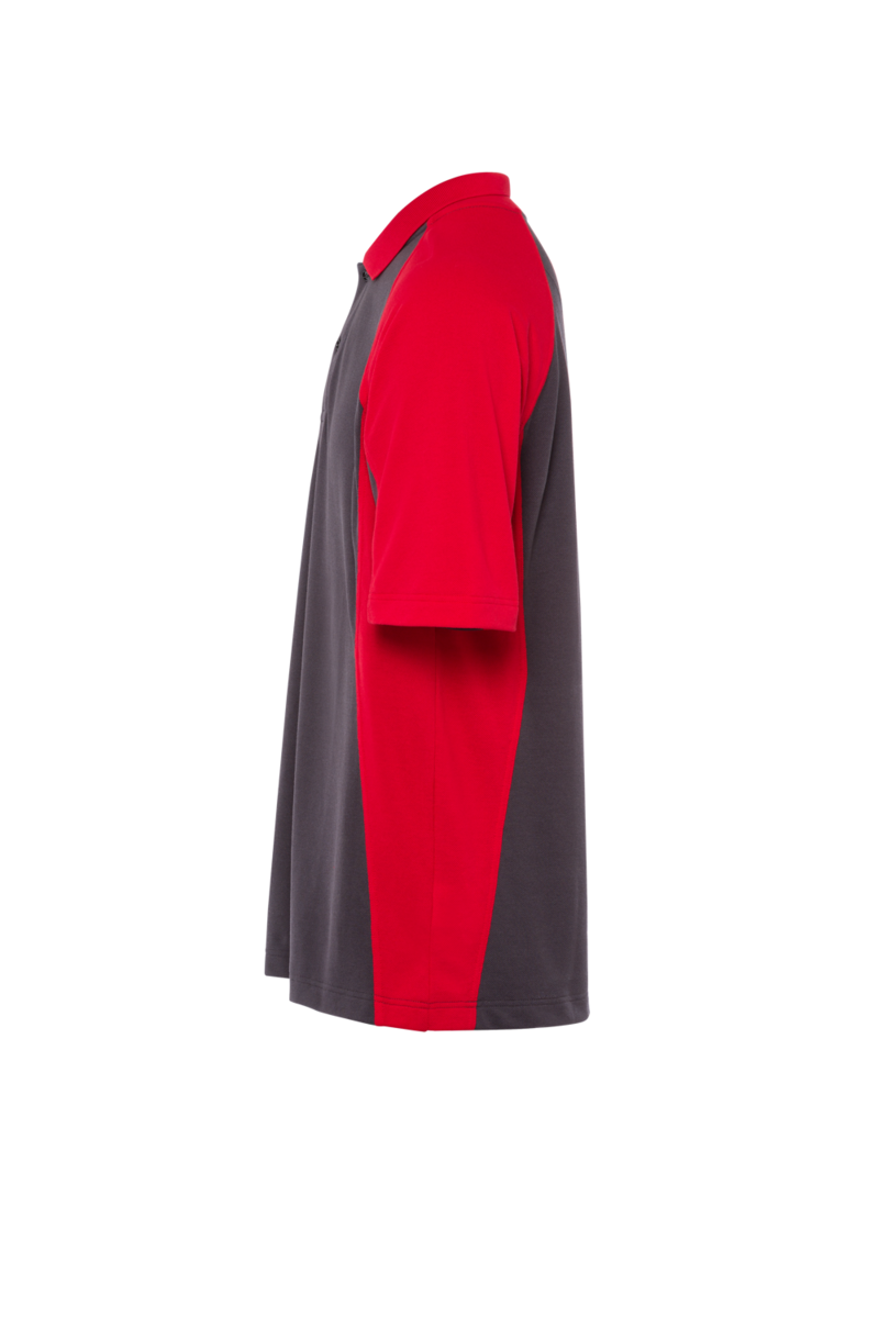 CWS PRObasics: Poloshirt Darkgrey/Red Short Sleeves view 14