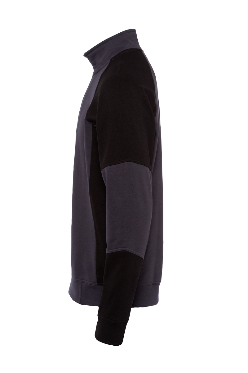 CWS PRObasics: Sweatshirt Darkgrey/Black w. 1/4 Zip view 3