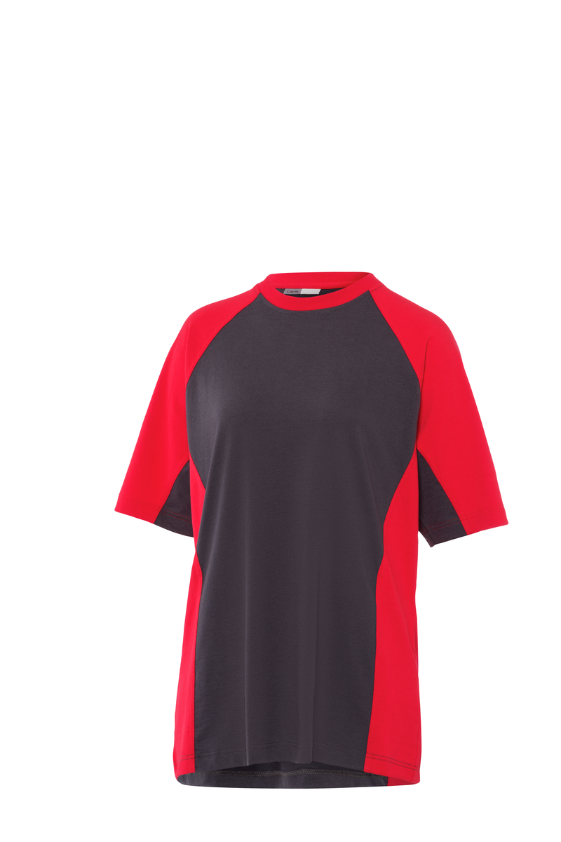 CWS PRObasics: T-Shirt Ladies Darkgrey/Red Short Sleeves view 8
