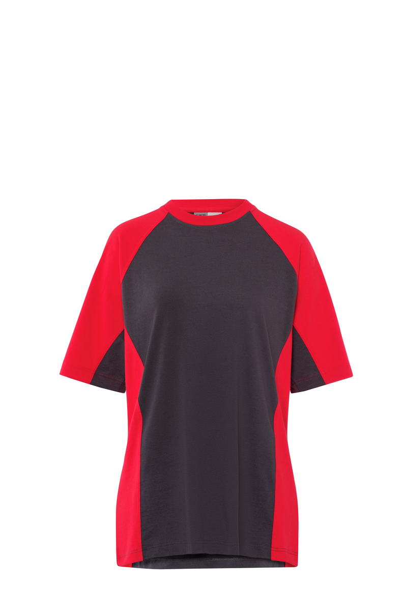CWS PRObasics: T-Shirt Ladies Darkgrey/Red Short Sleeves view 9