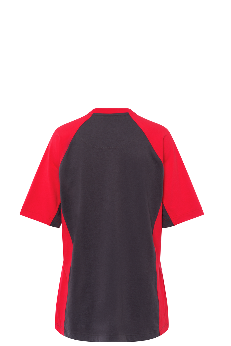 CWS PRObasics: T-Shirt Ladies Darkgrey/Red Short Sleeves view 10