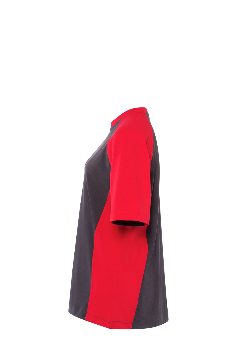 CWS PRObasics: T-Shirt Ladies Darkgrey/Red Short Sleeves view 11