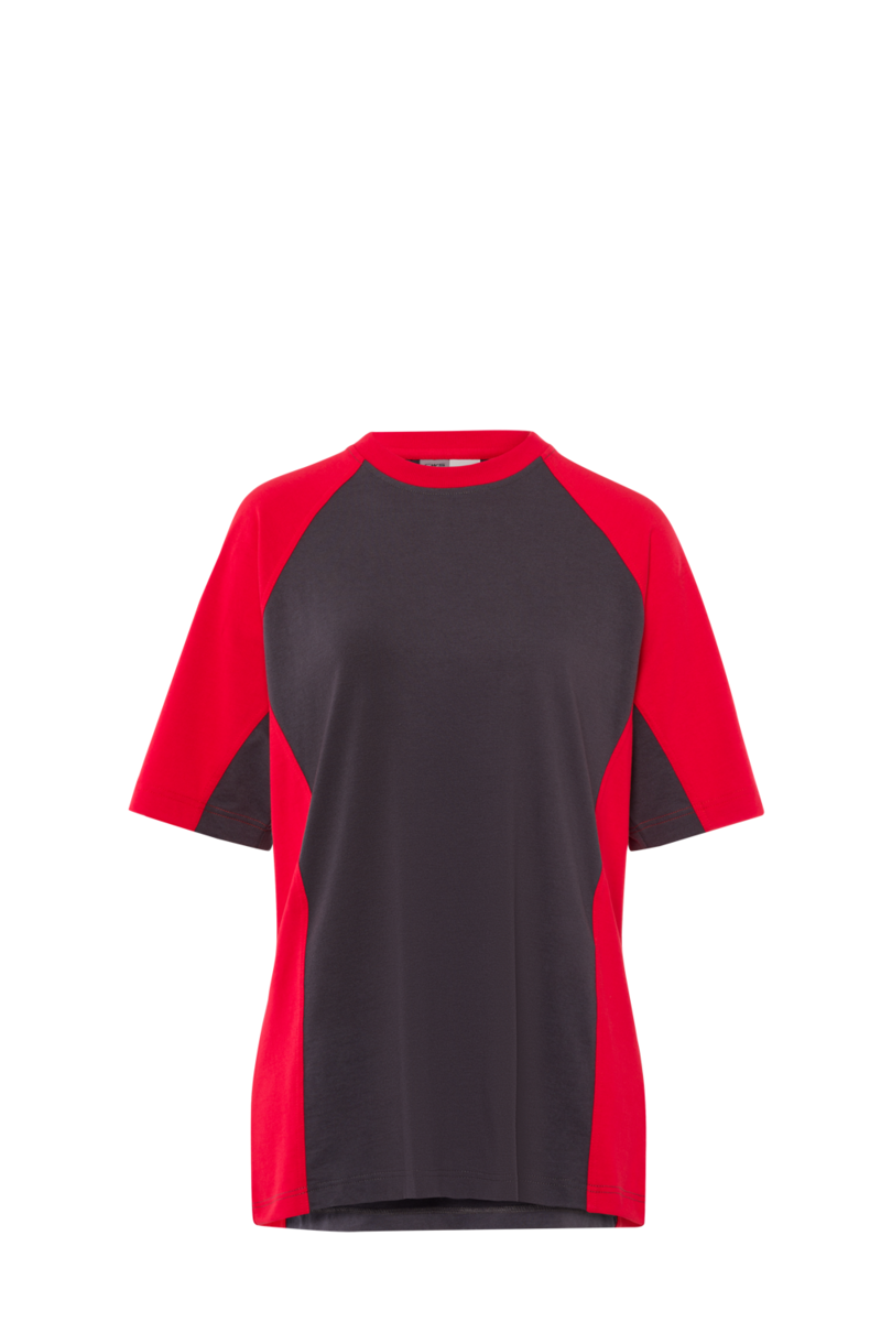 CWS PRObasics: T-Shirt Ladies Darkgrey/Red Short Sleeves view 12