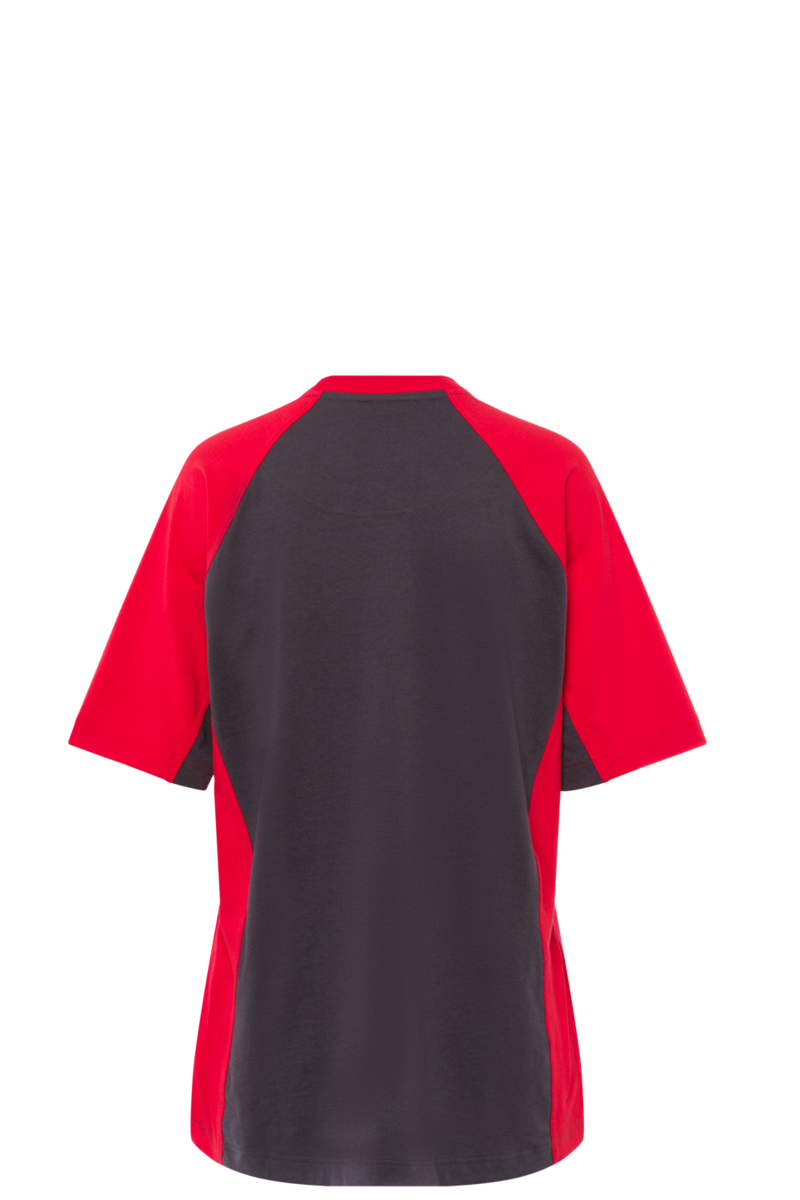 CWS PRObasics: T-Shirt Ladies Darkgrey/Red Short Sleeves view 13
