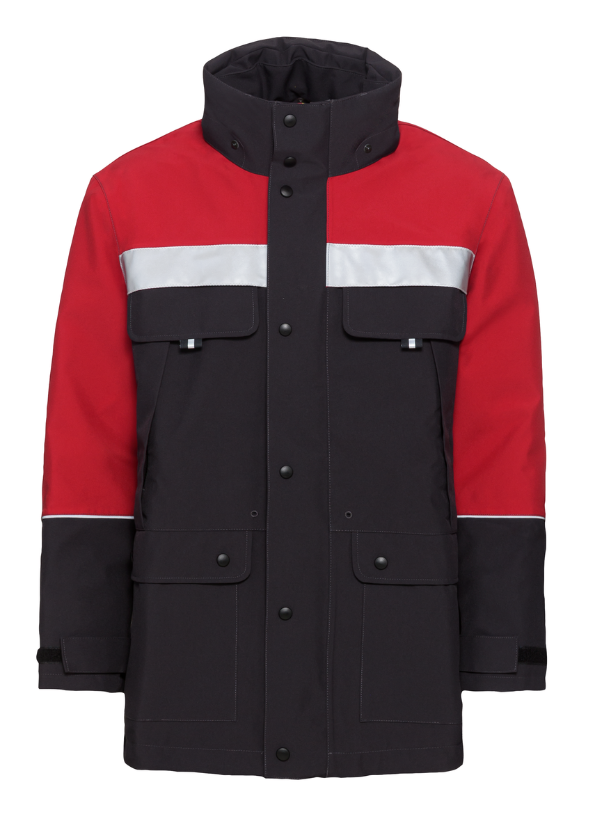 Dark Grey / Red