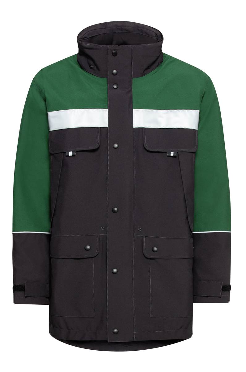 CWS Profi Line Outdoor: Parka Darkgrey/Darkgreen view 2