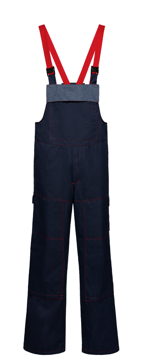 CWS proFlex4 Essence: Dungarees temno modra/siva view 2