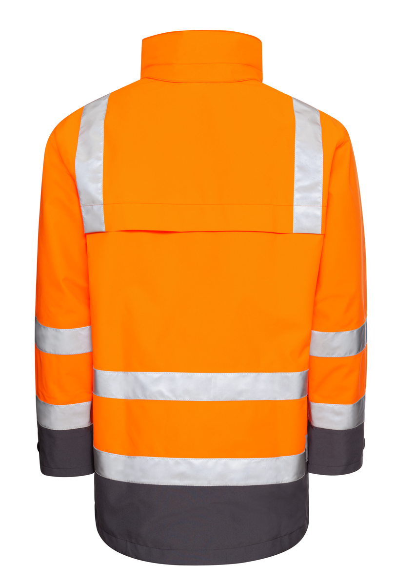 CWS Pro Line HighVis: Parka High Vis Orange/Darkgrey view 4