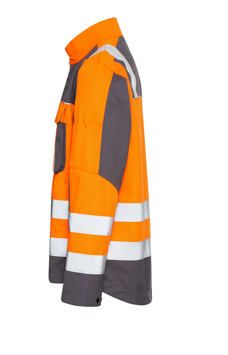 CWS Pro Line HighVis: Work Jacket High Vis Orange/Darkgrey view 5