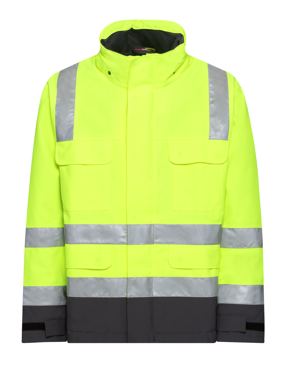 CWS Pro Line HighVis: Parka High Vis Yellow/Darkgrey Short view 4