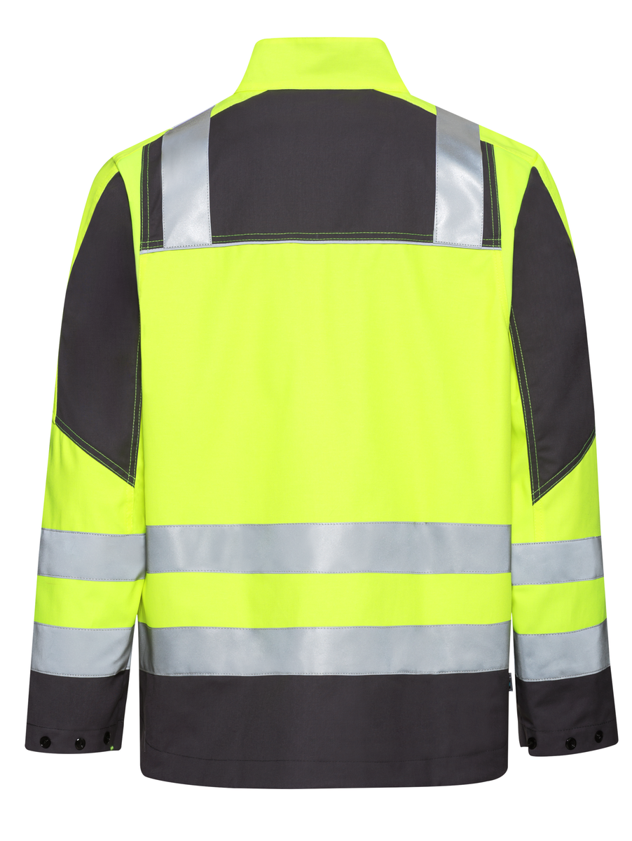 CWS Pro Line HighVis: Work Jacket High Vis Yellow/Darkgrey view 7