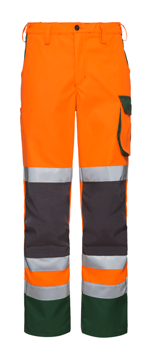 High Vis Orange / Dark Green