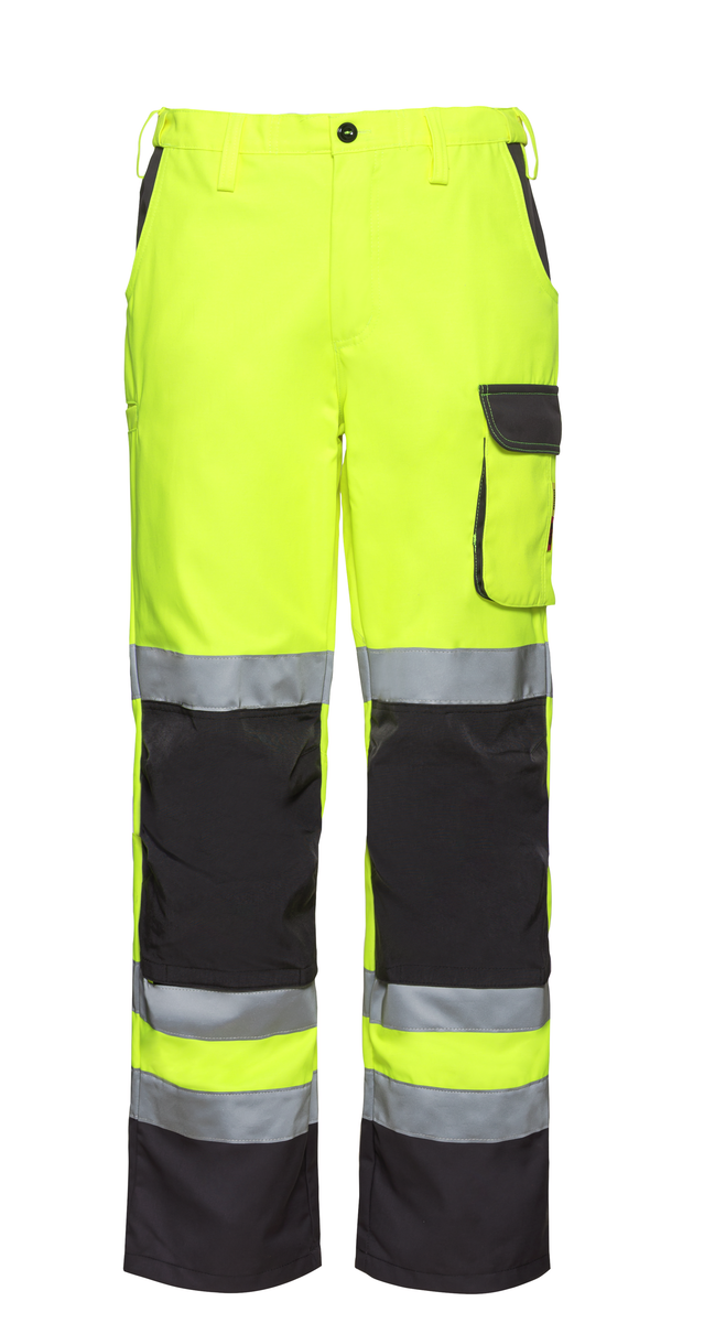 CWS Pro Line HighVis: Trousers High Vis Yellow/Darkgrey w. Kneepad Pockets view 5