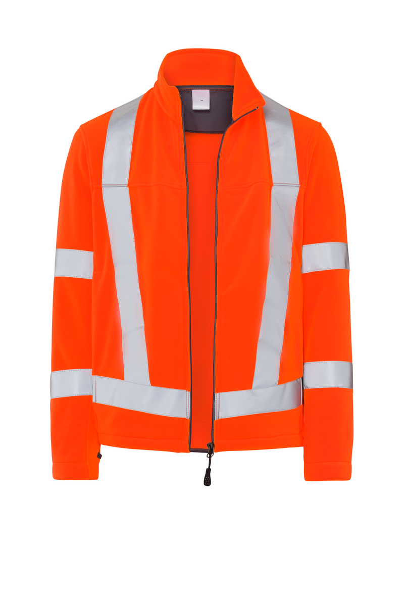 Fleece jacket high vis orange LSL view 3