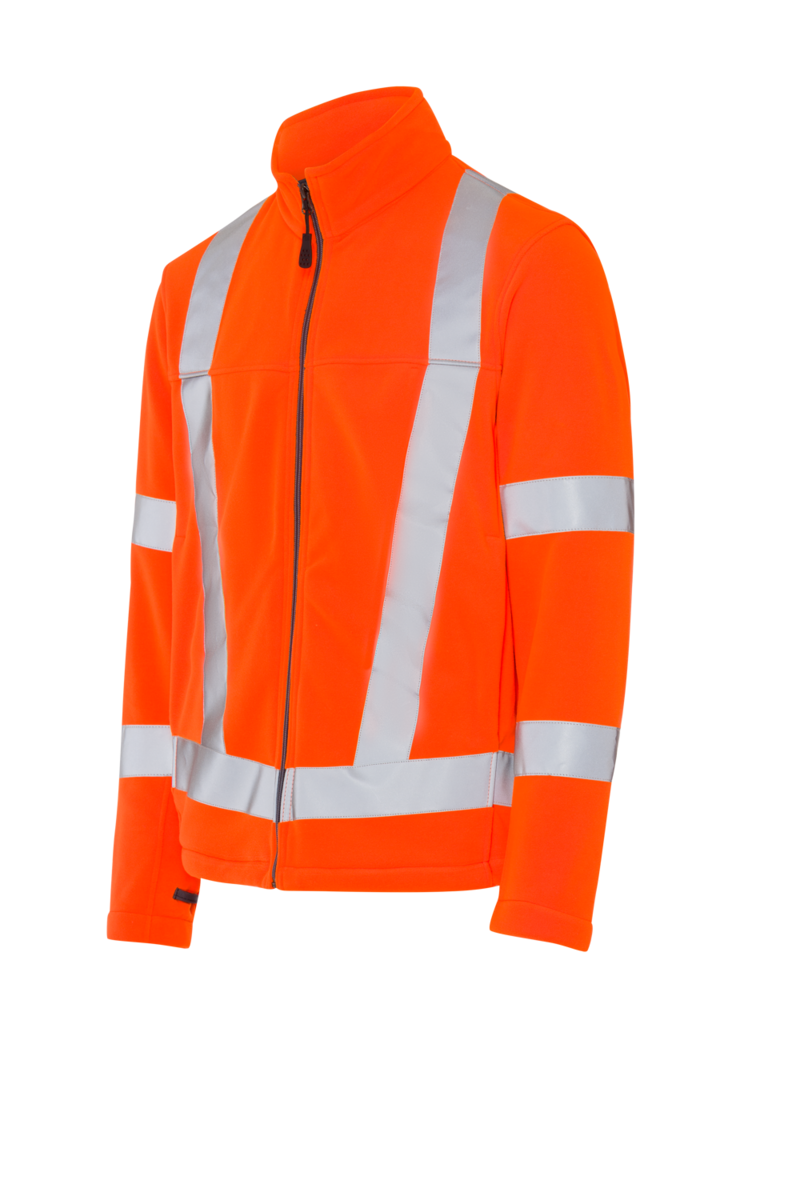 Fleece jacket high vis orange LSL view 10